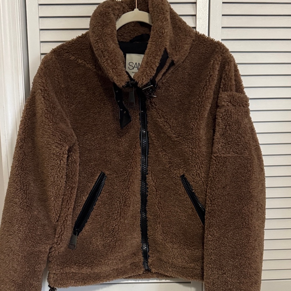 SAM. Brown Jacket with Black Details